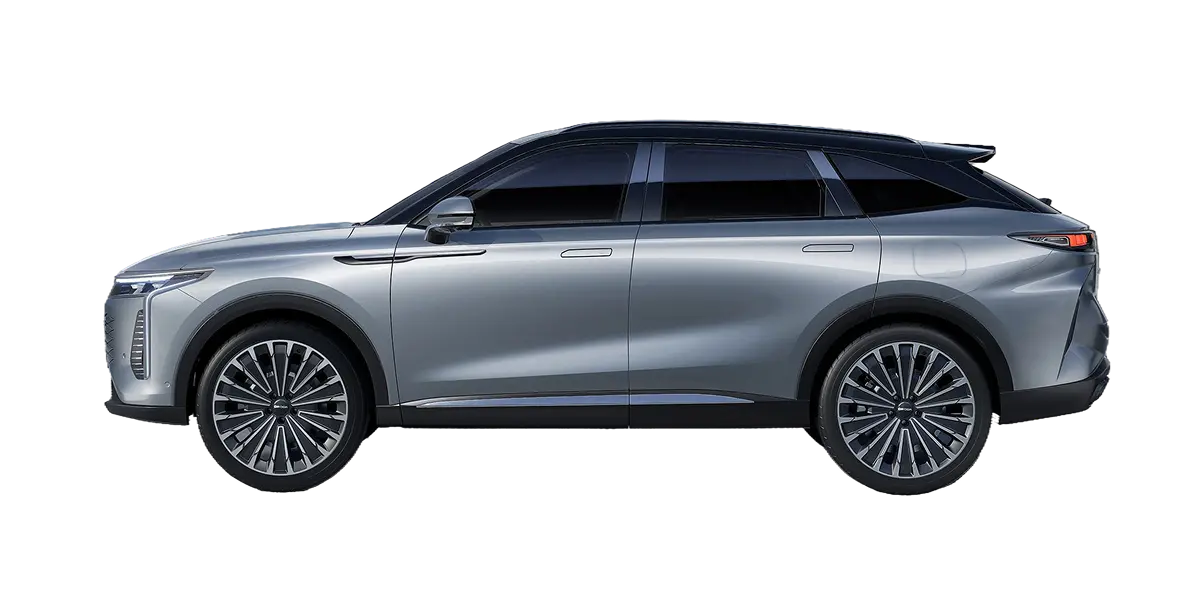 Side profile of grey OMODA 9