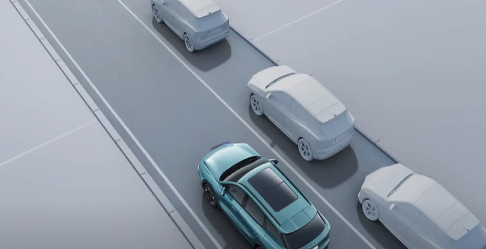 Visual of Autonomous Emergency Breaking system