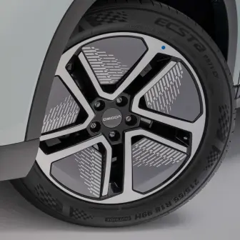 Close up of wheel on OMODA E5