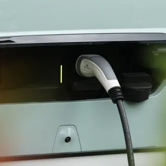 Charging lead plugged into an OMODA E5