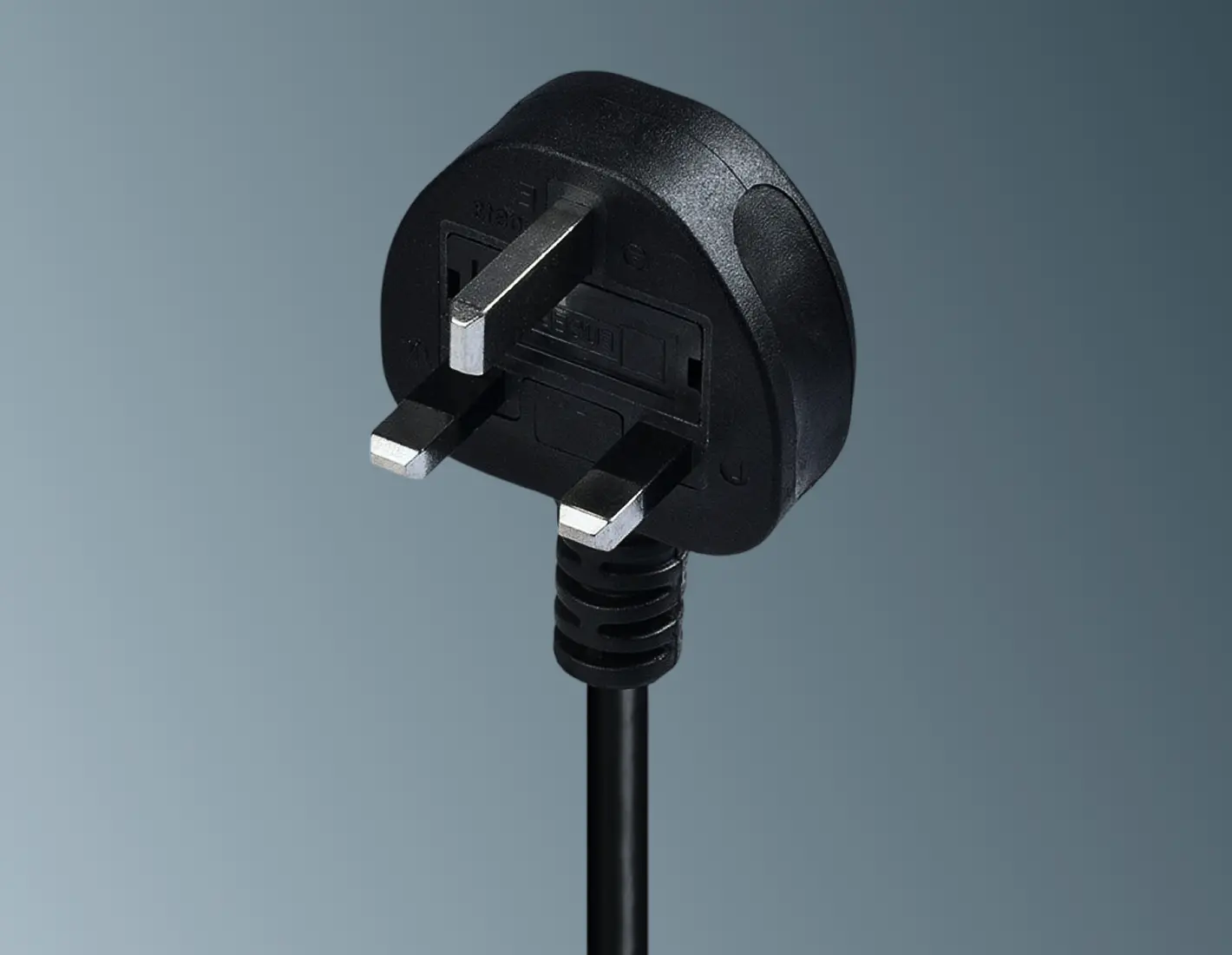 Close up of the UK plug