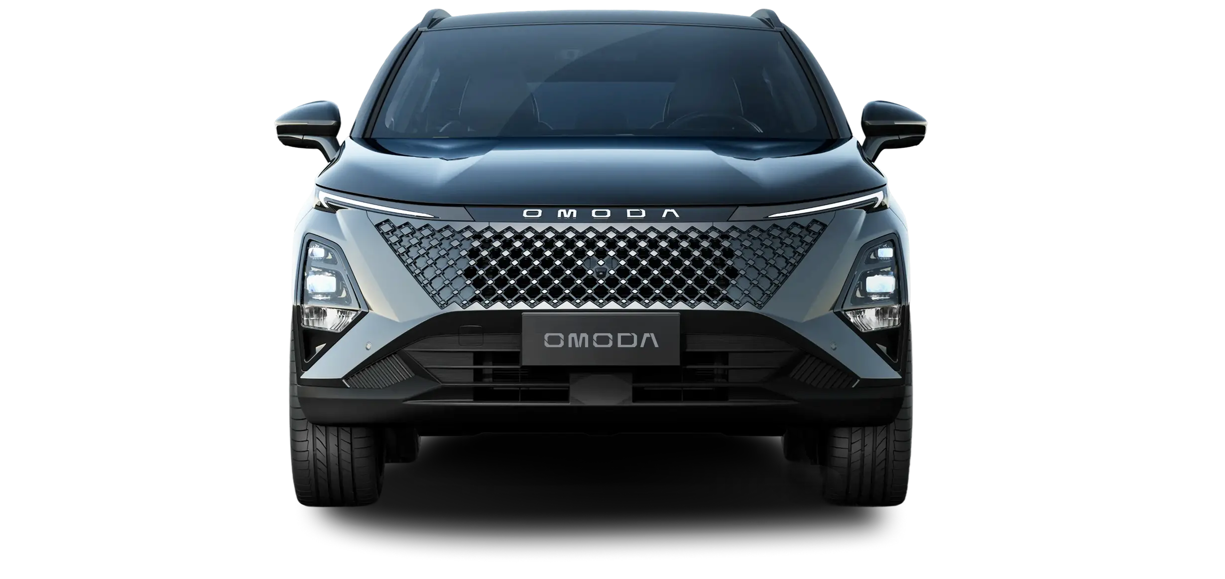 Front view of the new OMODA 5 SHS-H, an advanced technology Super Hybrid SUV