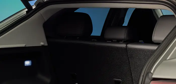 Close up of the open boot in an OMODA E5