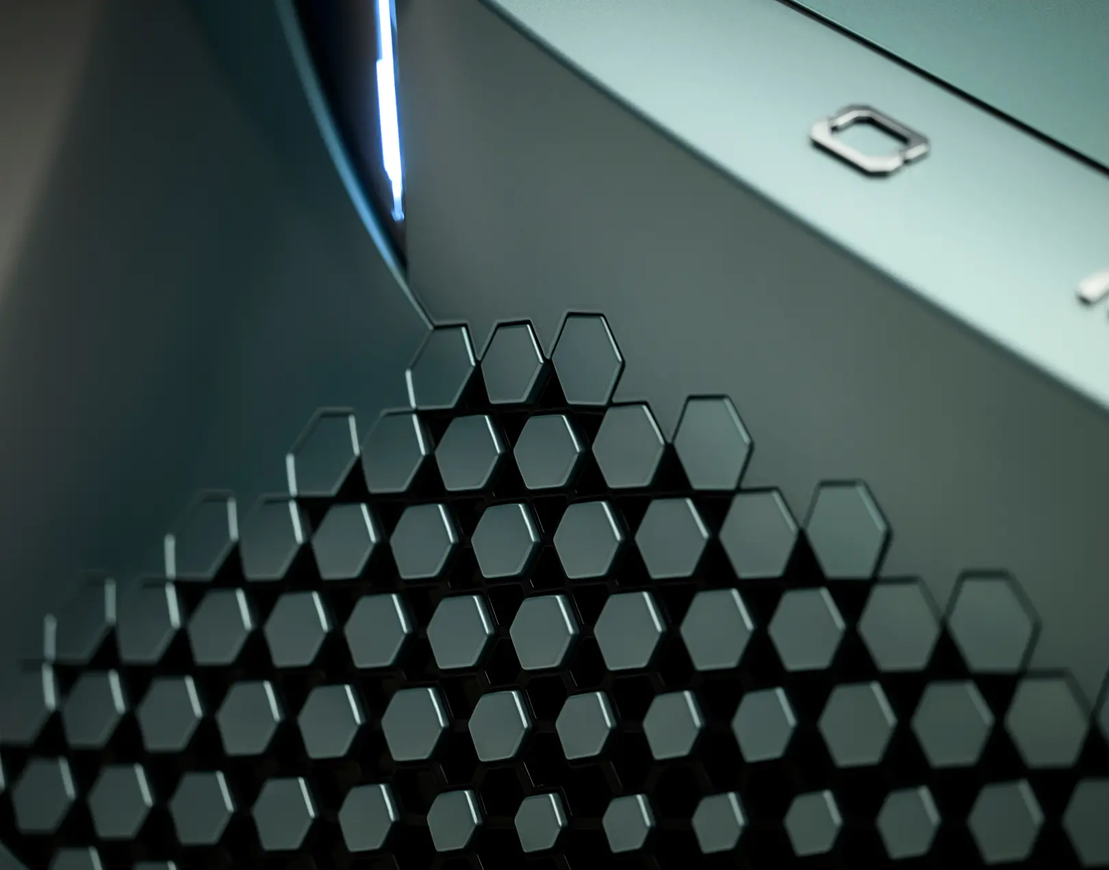 Close up of the OMODA SUV external detailing